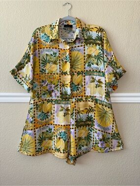 VICI Tropical Colorful Romper One Piece Oversized Size XS (Fits XS-L)